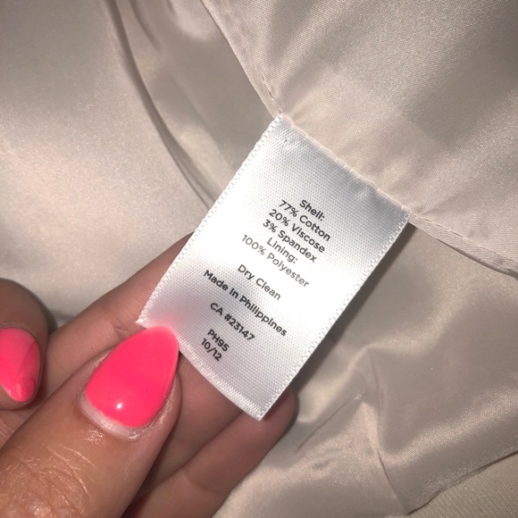 Light Tan Talbots Blazer NWOT - Picture 5 of 6